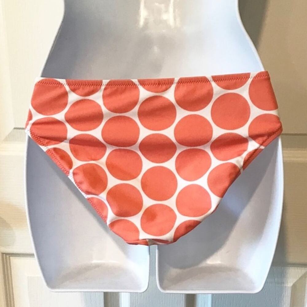 Victoria’s Secret Coral Polka Dot Bikini bottoms Size Small - Picture 2 of 4